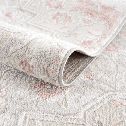 Calum Pink Floral Thick Area Rug - Clearance Rugs TriadCommerceInc
