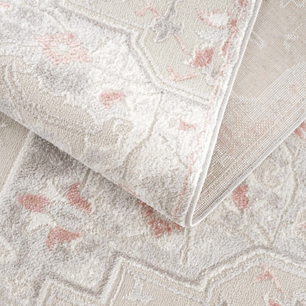 Calum Pink Floral Thick Area Rug - Clearance Rugs TriadCommerceInc