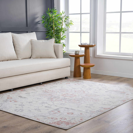 Calum Pink Floral Thick Area Rug - Clearance Rugs TriadCommerceInc