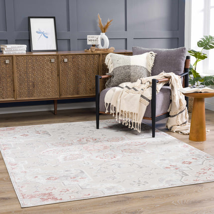 Calum Pink Floral Thick Area Rug - Clearance Rugs TriadCommerceInc