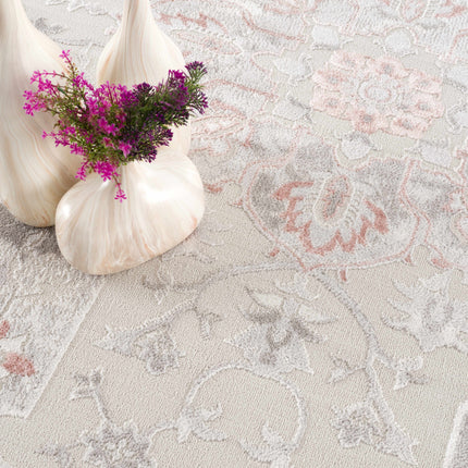 Calum Pink Floral Thick Area Rug - Clearance Rugs TriadCommerceInc