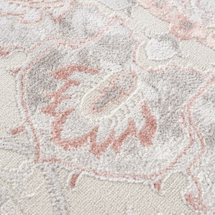Calum Pink Floral Thick Area Rug - Clearance Rugs TriadCommerceInc