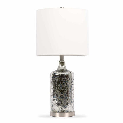 Lentner Ribbed White Ceramic Table Lamp Table Lamps TriadCommerceInc