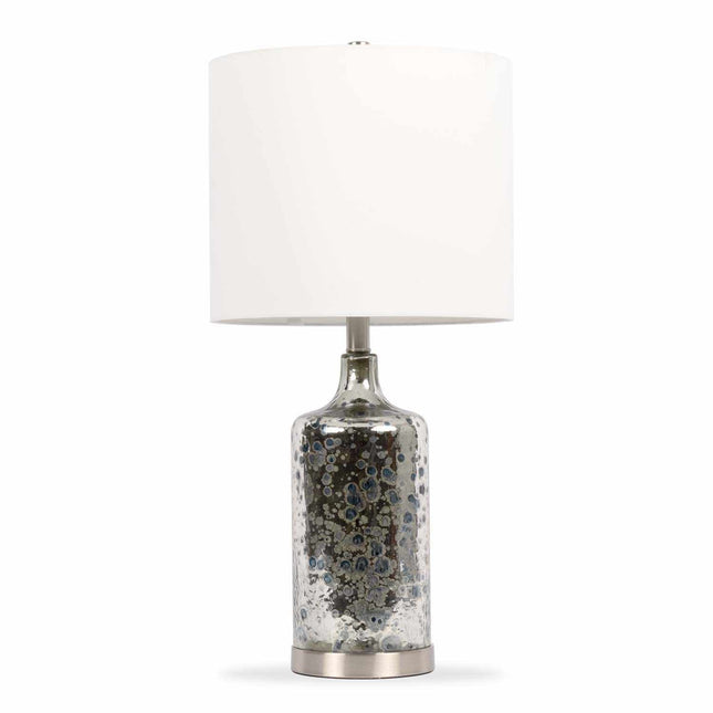 Lentner Ribbed White Ceramic Table Lamp Table Lamps TriadCommerceInc