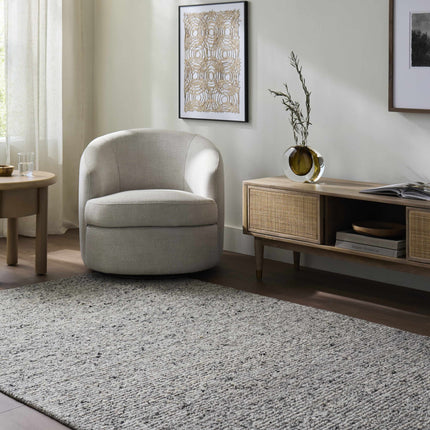 Winta Charcoal Wool Area Rug Rugs TriadCommerceInc