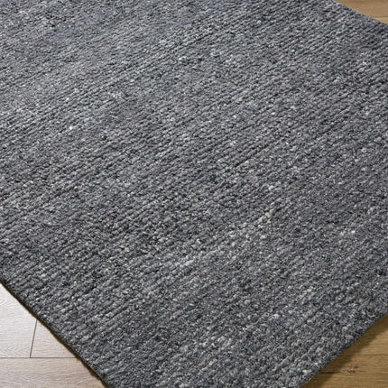 Winta Black Wool Area Rug Rugs TriadCommerceInc