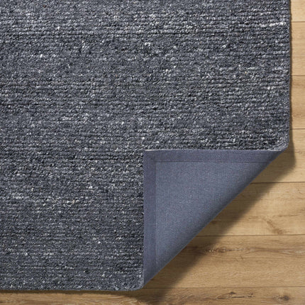 Winta Black Wool Area Rug Rugs TriadCommerceInc