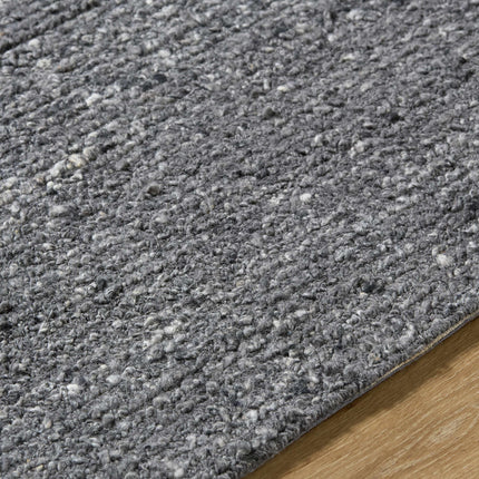 Winta Black Wool Area Rug Rugs TriadCommerceInc