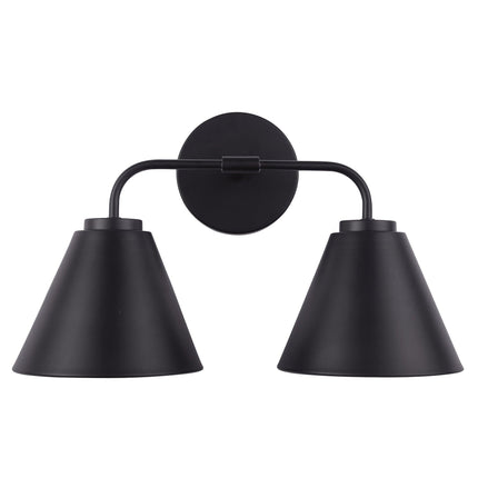 Loft Lantern Modern 2-Light Vanity Light Fixture Home Decor > Lighting > Wall Lighting > Wall Sconces TriadCommerceInc Black