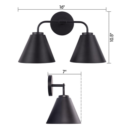 Loft Lantern Modern 2-Light Vanity Light Fixture Home Decor > Lighting > Wall Lighting > Wall Sconces TriadCommerceInc