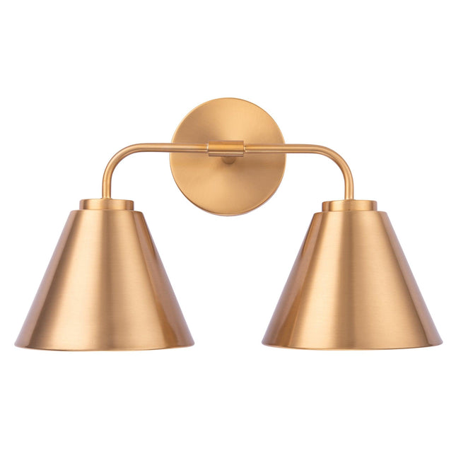 Loft Lantern Modern 2-Light Vanity Light Fixture Home Decor > Lighting > Wall Lighting > Wall Sconces TriadCommerceInc Golden