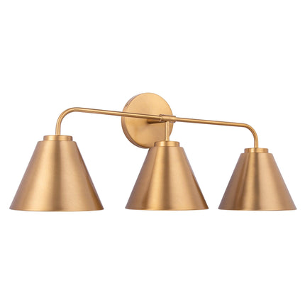 Loft Lantern Modern 3-Light Vanity Light Black Steel Home Decor > Lighting > Wall Lighting > Wall Sconces TriadCommerceInc