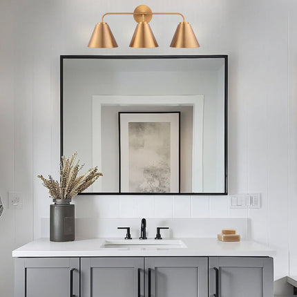 Loft Lantern Modern 3-Light Vanity Light Black Steel Home Decor > Lighting > Wall Lighting > Wall Sconces TriadCommerceInc