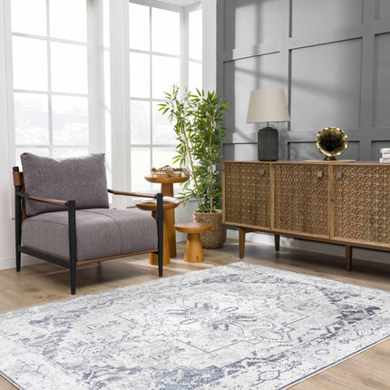 Hera Ivory Flat Pile Washable Rug Rugs TriadCommerceInc