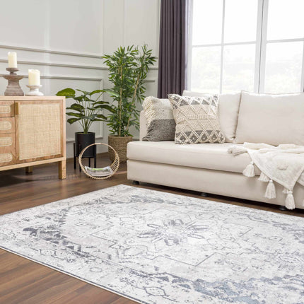 Hera Ivory Flat Pile Washable Rug Rugs TriadCommerceInc