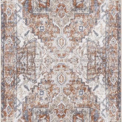 Rust Hera Washable Area Rug - Clearance Rugs TriadCommerceInc 2'7" x 7'3" Runner