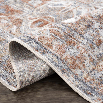 Rust Hera Washable Area Rug - Clearance Rugs TriadCommerceInc
