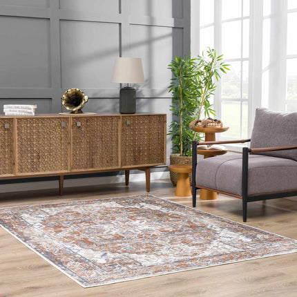 Rust Hera Washable Area Rug - Clearance Rugs TriadCommerceInc