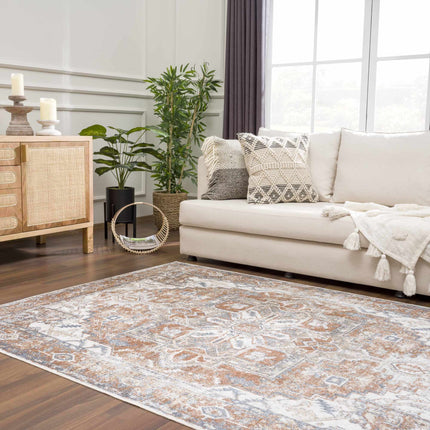 Rust Hera Washable Area Rug - Clearance Rugs TriadCommerceInc
