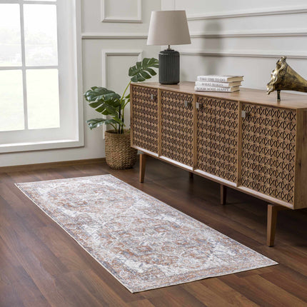 Rust Hera Washable Area Rug - Clearance Rugs TriadCommerceInc