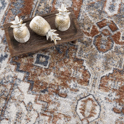 Rust Hera Washable Area Rug - Clearance Rugs TriadCommerceInc