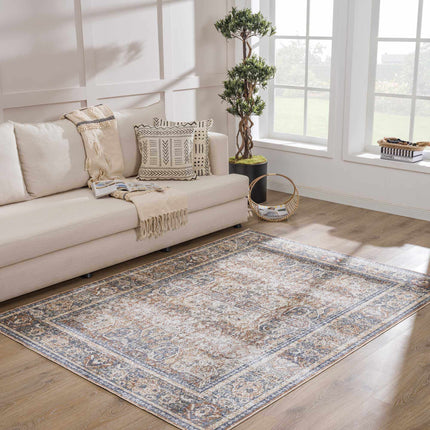 Arias Blue Flat Pile Washable Rug Rugs TriadCommerceInc