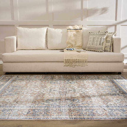 Arias Blue Flat Pile Washable Rug Rugs TriadCommerceInc