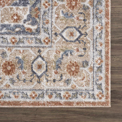 Gael Rust Flat Pile Washable Rug Rugs TriadCommerceInc