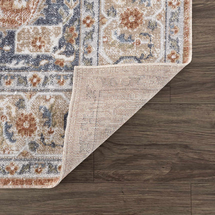Gael Rust Flat Pile Washable Rug Rugs TriadCommerceInc