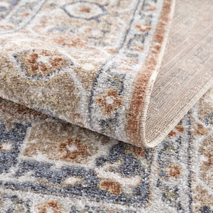 Gael Rust Flat Pile Washable Rug Rugs TriadCommerceInc