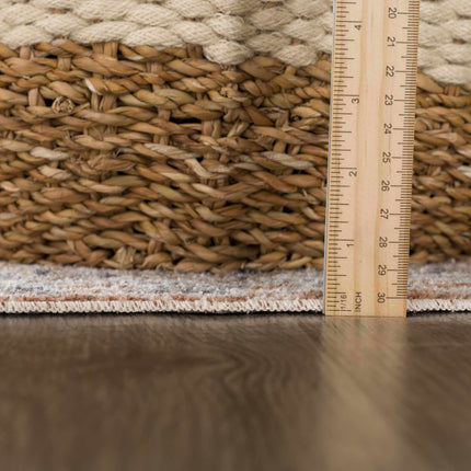 Gael Rust Flat Pile Washable Rug Rugs TriadCommerceInc
