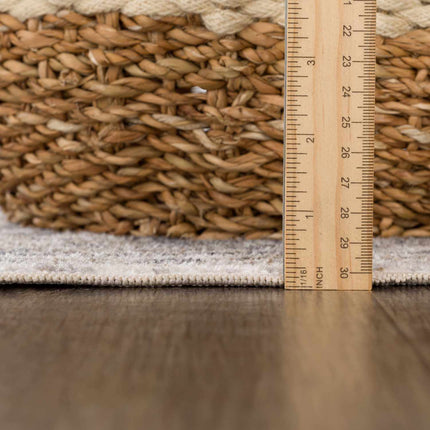 Rudo Beige Flat Pile Washable Rug Rugs TriadCommerceInc