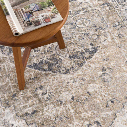 Rudo Beige Flat Pile Washable Rug Rugs TriadCommerceInc