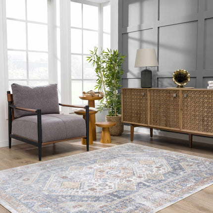 Afya Flat Pile Washable Rug Rugs TriadCommerceInc 5'3" x 7' Rectangle