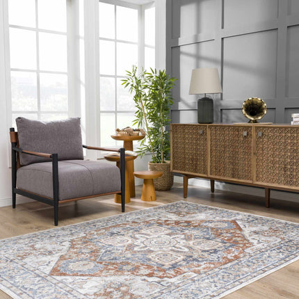 Erna Washable Area Rug - Clearance Rugs TriadCommerceInc 5'3" x 7' Rectangle
