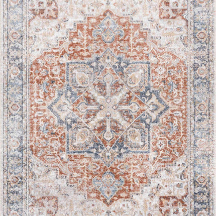 Neta Red & Blue Flat Pile Washable Rug Rugs TriadCommerceInc