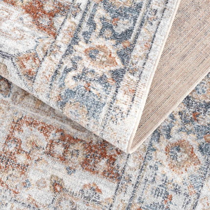 Neta Red & Blue Flat Pile Washable Rug Rugs TriadCommerceInc