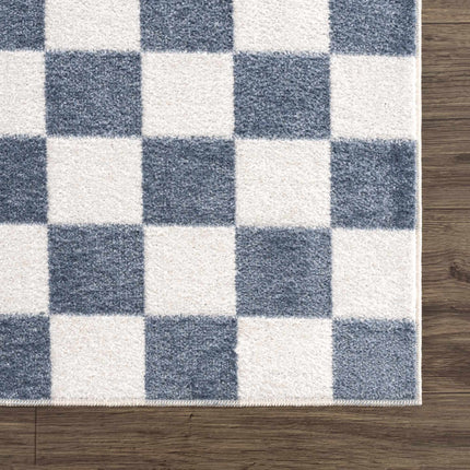 Brone Checkered Washable Area Rug Rugs TriadCommerceInc