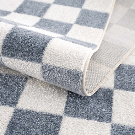 Brone Checkered Washable Area Rug Rugs TriadCommerceInc