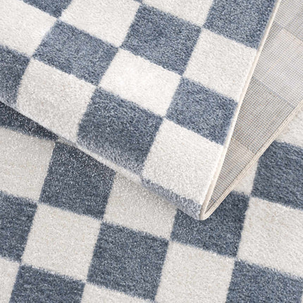 Brone Checkered Washable Area Rug Rugs TriadCommerceInc