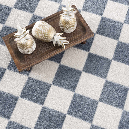 Brone Checkered Washable Area Rug Rugs TriadCommerceInc