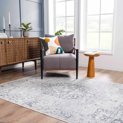 Akram Antrasit Flat Pile Washable Rug Rugs TriadCommerceInc 5'3" x 7' Rectangle