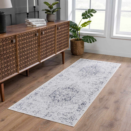 Akram Antrasit Flat Pile Washable Rug Rugs TriadCommerceInc