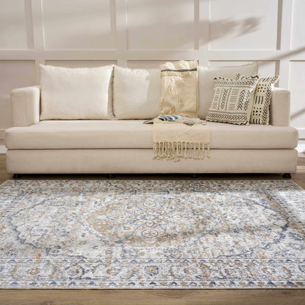 Hiti Cream Flat Pile Washable Rug Rugs TriadCommerceInc
