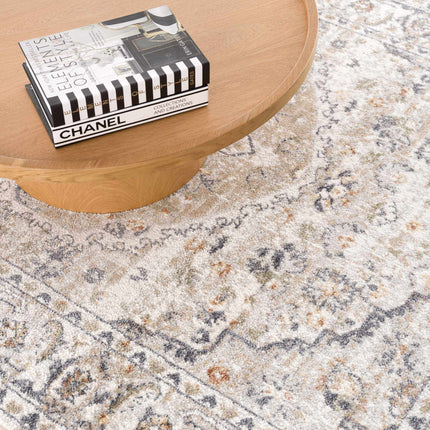 Hiti Cream Flat Pile Washable Rug Rugs TriadCommerceInc