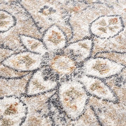 Hiti Cream Flat Pile Washable Rug Rugs TriadCommerceInc