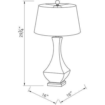Fischer Traditional Teal Table Lamp Lighting TriadCommerceInc