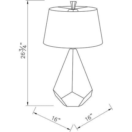 Weber Modern White Table Lamp Lighting TriadCommerceInc