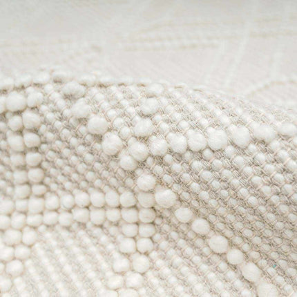 Ramsbury Beige Trellis Wool Rug Rugs TriadCommerceInc