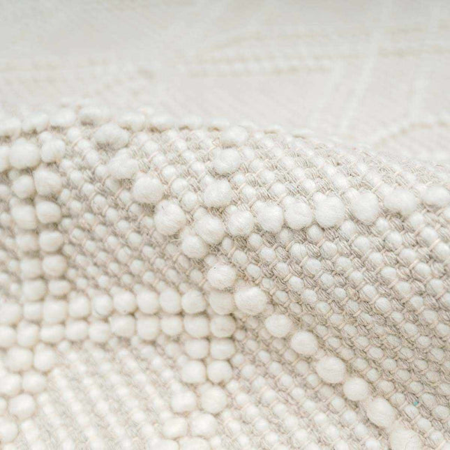 Ramsbury Beige Trellis Wool Rug Rugs TriadCommerceInc